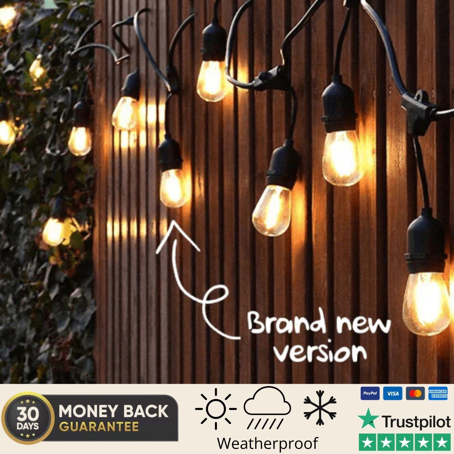SolyraGarden™ Solar Festoon Lights
